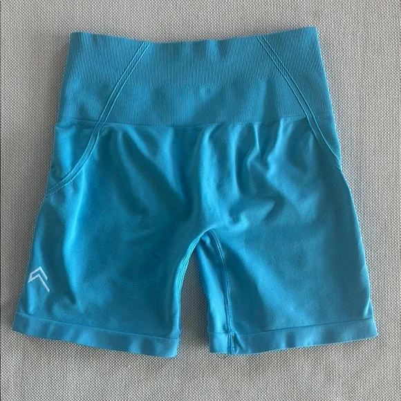 Blue Women's Athletic Shorts - Picture 3 of 8